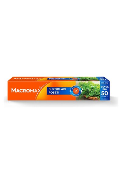 MACROMAX 5 Adet Buzdolabı Poşeti Büyük Boy 50'li