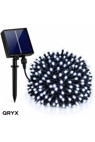 OEM QRYX ®   Lumini solare de Crăciun, 50 m, 500 LED-uri alb rece, alimentate...