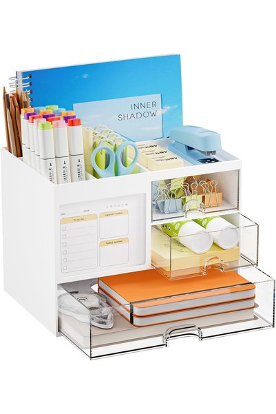 GENERAL U HOOME Desk Organizers and Accessories, Multi-Functional Pencil Pen ...