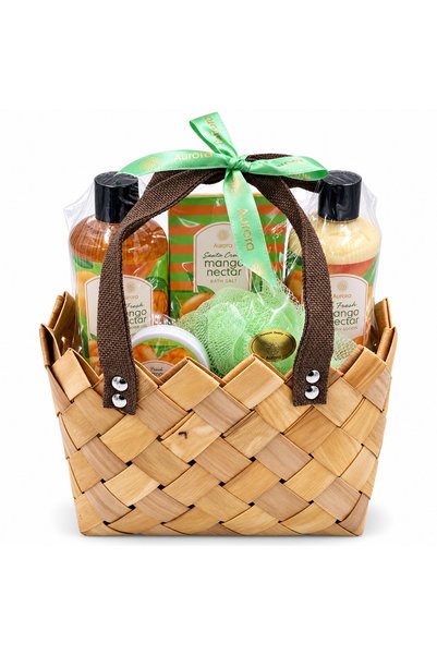 Aurora Set cadou pentru îngrijire Mango, 4 piese, 300 ml + 50 ml + 300 ml
