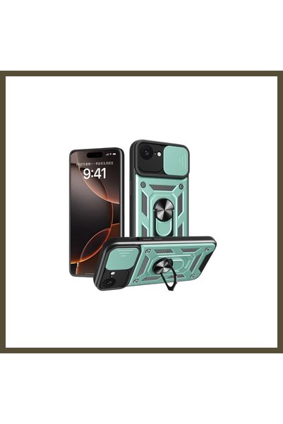 northcity n غطاء متوافق مع هاتف iPhone 16E، مصنوع من السيليكون، مع حلقة لحماي...