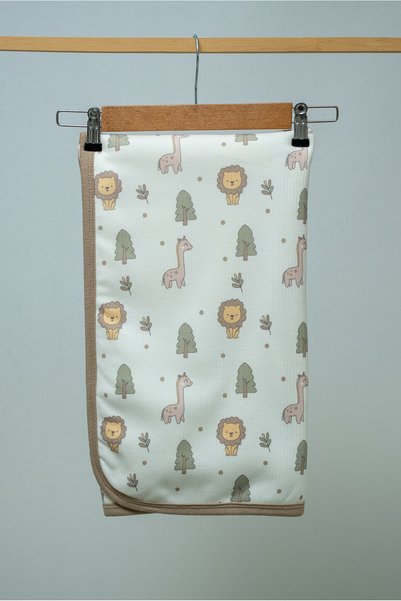 MİLABABY Welsoft Reversible Baby Blanket for Boys—LAMA 90x85 cm, Welsoft Flee...