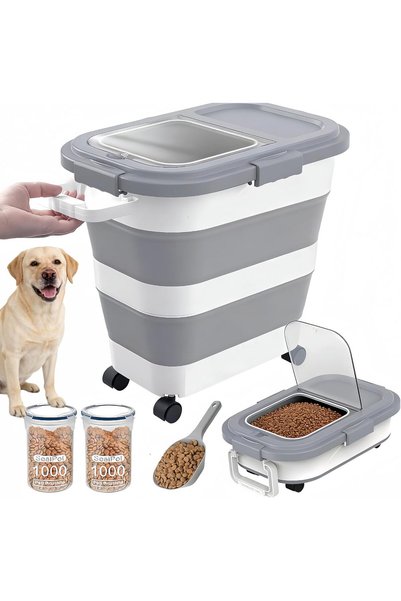GENERAL Uand home Airtight Dog Food Storage Container – 25Lbs Large Capacity ...