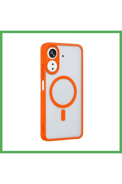 Nur store Çanta Redmi 13C Loji MagSafe Case - Orange BEZOSS