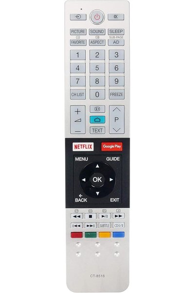 BURAQ جهاز تحكم عن بعد بديل متوافق مع تلفزيون توشيبا LCD LED طراز CT-8516