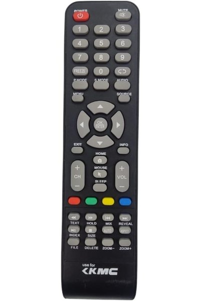 bgm Replacement Remote Control Compatible For KMC Smart LCD LED TV - Black