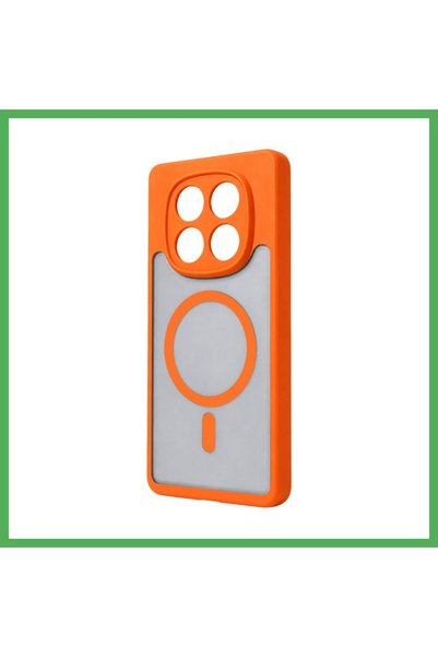 Nur store Çanta Redmi Note 15 Pro 4G Loji MagSafe Case - Orange BEZOSS