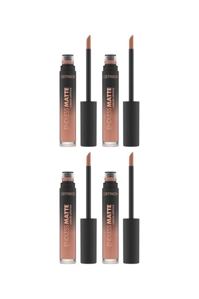 Catrice 4x PACK Ruj lichid mat, 010 Get Undressed, Endless Matte, 4.5 ml,