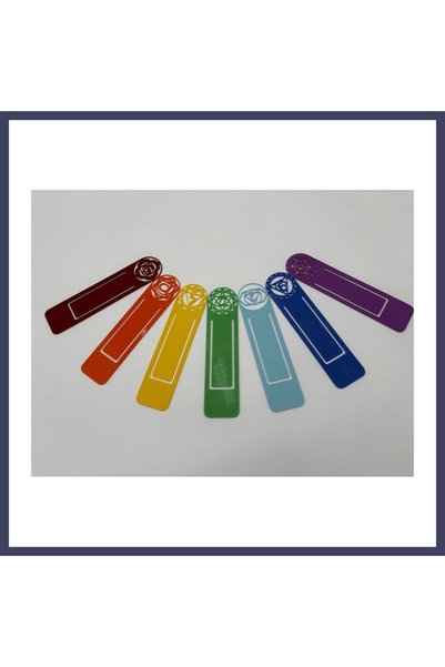 Generic Brand 3D-Printed Chakra-Themed Bookmark Set: Colorful Decorative Book...