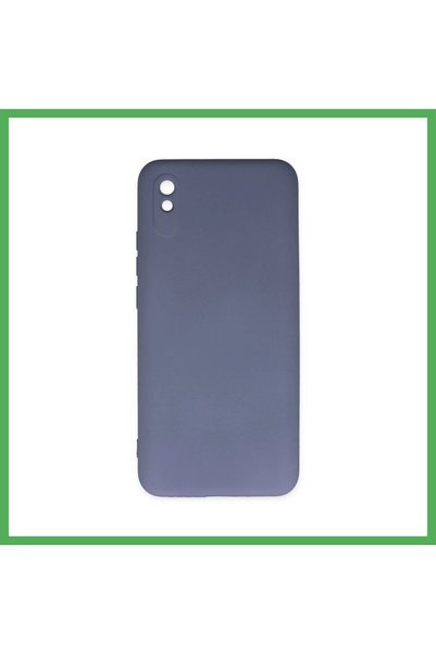 Nur store Çanta غطاء Redmi 9A، مادة داخلية من النانو، سيليكون مخملي - رمادي، ...