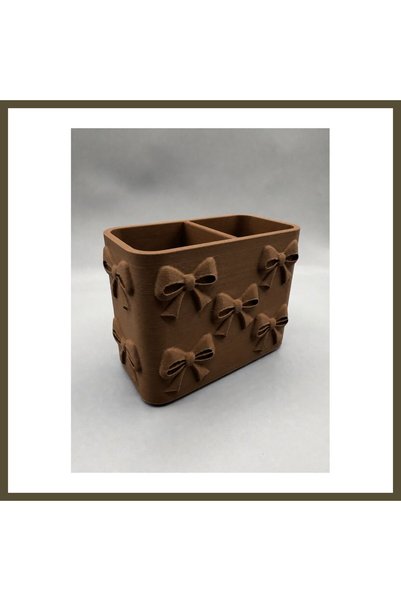 northcity n 3D-Printed Bow Detail Compartmentalized Pencil Holder - Desktop O...