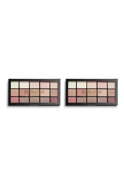Revolution 2x PACK Reloaded Palette, Eyeshadow Palette, Reloaded Iconic, 15 S...