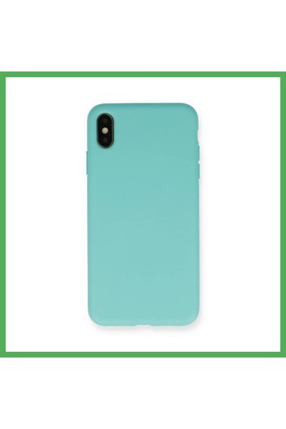 Nur store Çanta iPhone XS Max Case with Velvet-Lined Nano Silicone - Turquois...