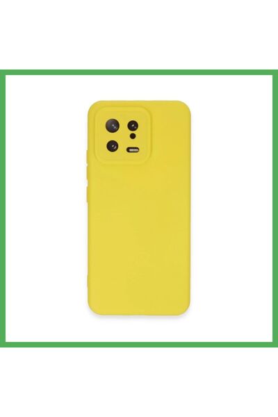 Nur store Çanta Mi 13 Compatible Case with Velvet-Lined Nano Silicone - Yello...