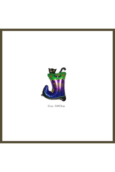 northcity n Halloween Black Cat in Boots Foil Balloon BX