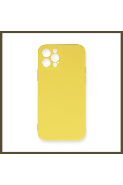 northcity n iPhone 12 Pro Max Case with Velvet-Lined Nano Silicone - Yellow BX