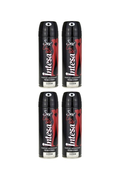 Intesa 4x PACK Unisex Deodorant Sextreme, 125 ml one piece