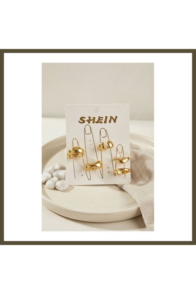 northcity n Gold-Tone Brass Bohemian Ring Set BYK4270 BX
