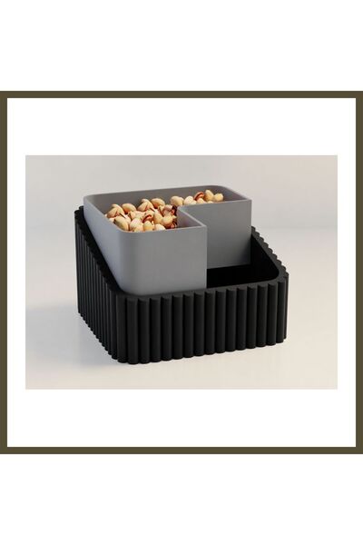 northcity n 3D-Printed Pistachio Bowl - Dual-Chamber Shell Separator Serving ...