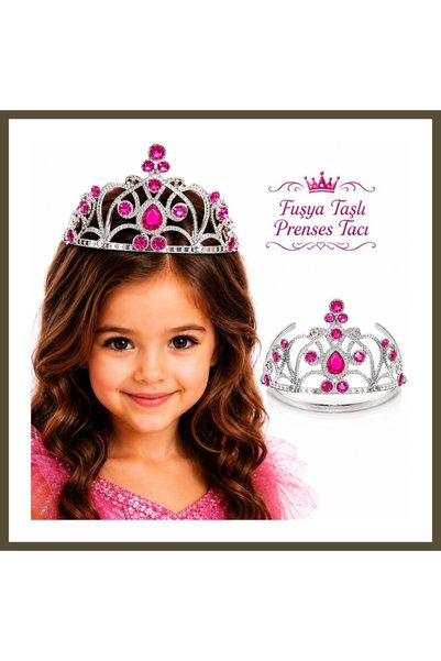 northcity n Fuchsia-Beaded Princess Tiara, Queen's Tiara BX