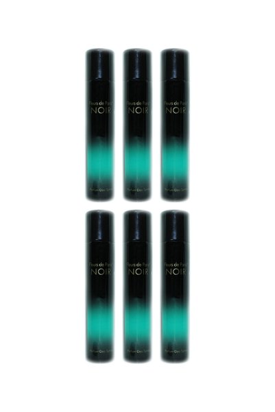 FLEURS D' ES 6x PACHET Fleurs de Paris Noir spray deodorant 200 ml