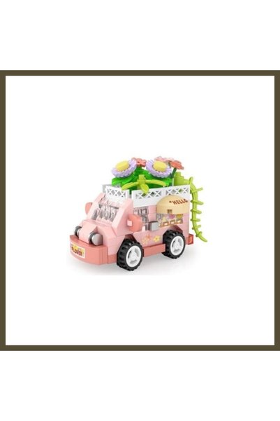 northcity n LZ-8640 FLOWER CART 160-PIECE BLOCK TOY—MINI BAG BX