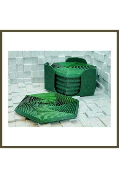 northcity n 3D-Printed Super Fidget Coaster Set - Hexagonal-Patterned Coaster...