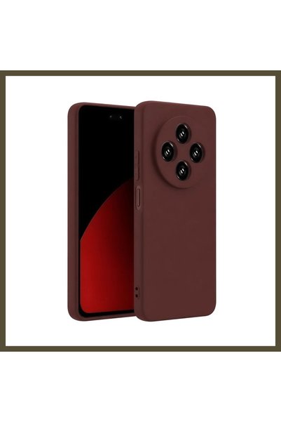 northcity n غطاء متوافق مع هاتف Redmi 14C، مصنوع من السيليكون - لون خمري (بور...