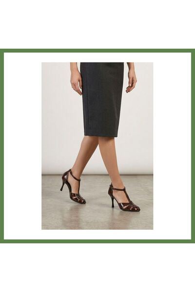 Hobibahçem Princess Women's Heeled Shoes · SIZE: 36 · COLOR: BLACK SUEDE HB006