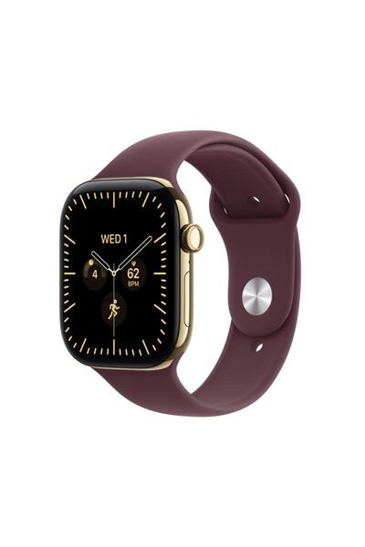 Apple Серия часовници 12 GPS + Cellular 42 мм корпус от титан в златисто сиян...