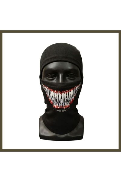 northcity n Unisex Full-Face Balaclava with Tooth Pattern, Winter Mask, Breat...