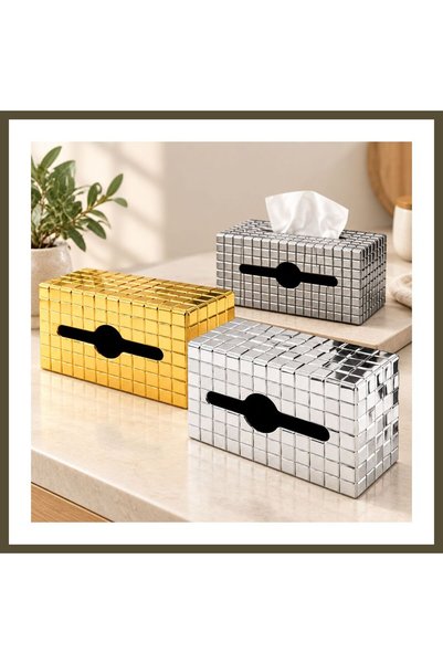 northcity n Rectangular Plastic Decorative Napkin Holder with Mosaic Pattern BX