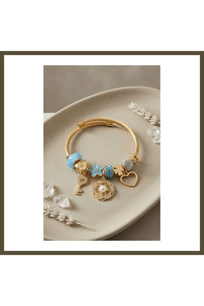 northcity n Women's Blue Charm Bracelet Modal BX