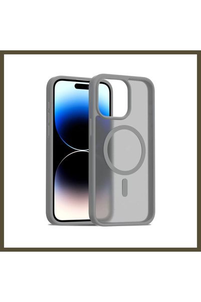 northcity n غطاء Joko Magsafe متوافق مع هاتف iPhone 15 Pro Max - لون رمادي تي...