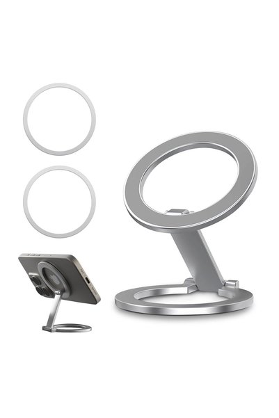 GENERAL Magnetic Car Phone Holder, Portable Foldable Dual Magnetic Phone Hold...