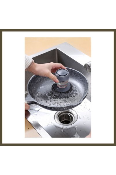 northcity n Plastic Dish Scrubber with Container BX