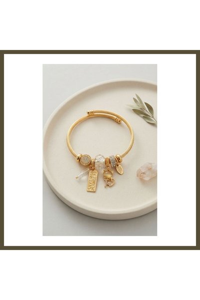 northcity n Cat-Motif Modal Charm Bracelet BX