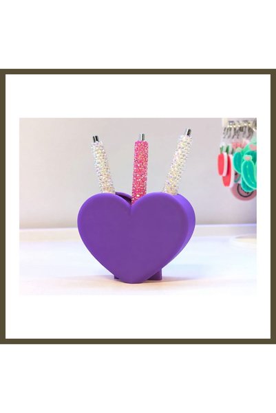 northcity n 3D-Printed Shaped Pencil Holder - Desktop Organizer - Purple BX