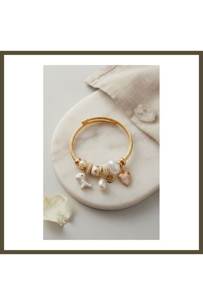 northcity n Trex and White Charm Bracelet BX