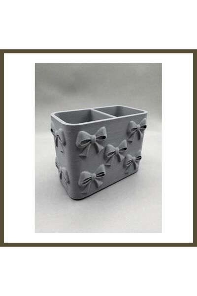 northcity n 3D-Printed Pencil Holder with Bow Detail and Compartmentalization...