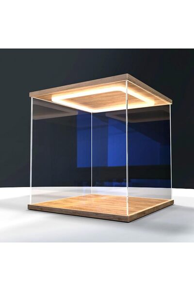GENERAL High Transparency Acrylic Display Case with LED Lights - Multi-Size D...