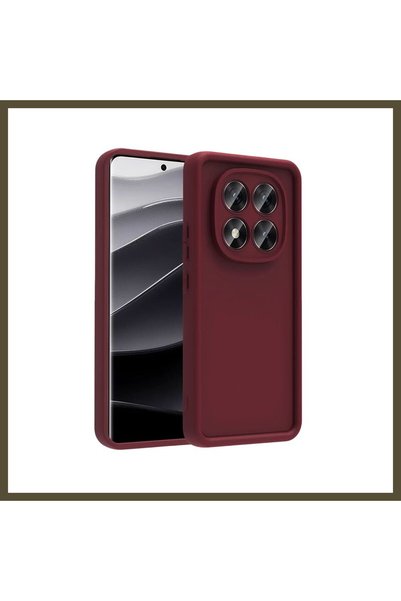 northcity n غطاء سيليكون فييرا متوافق مع هاتف Redmi Note 15 Pro 5G - لون خمري...