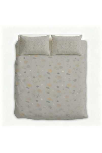 Generic Flannel 3 Pieces Bedding Set, Bohemian Decor Duvet Cover Set for Bedroom