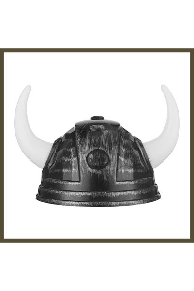 northcity n Viking Helmet, Asterix Helmet, Silver Color, BX