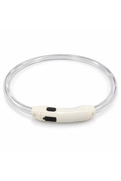 s-Eye Rechargeable LED Dog Collar 70 cm - Adjustable, 3 Colors, 3 Modes, USB
