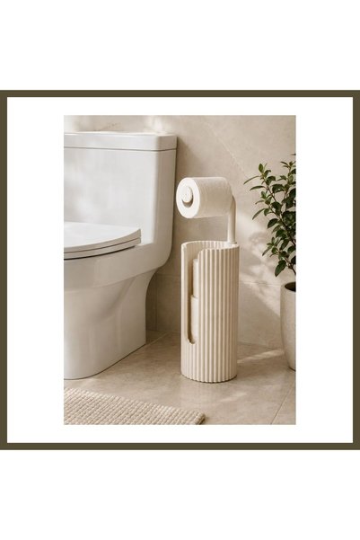northcity n 3D-Printed Freestanding Toilet Paper Holder with Spare Roll Stora...