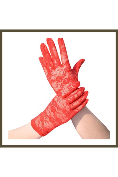 northcity n Red Short Lace Gloves BX