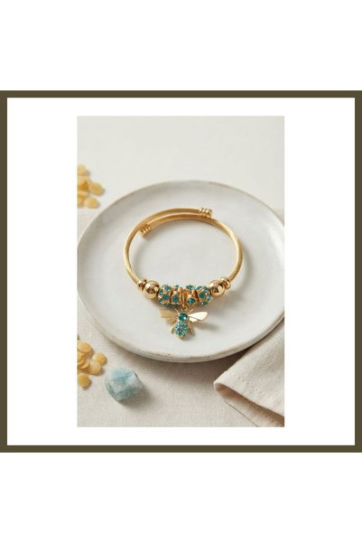 northcity n Green Bee Modal Charm Bracelet BX