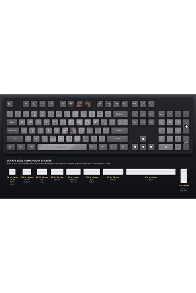 OEM Stickere Tastatura Set Ghemuire Ametist, Imagini Continue, Carton Lucios,...