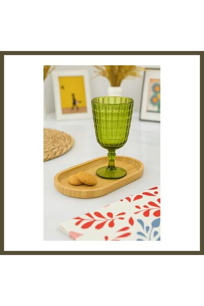 northcity n Allegra Dark Green 6-Piece Glass Set, 750 ml, Acrylic Material—No...